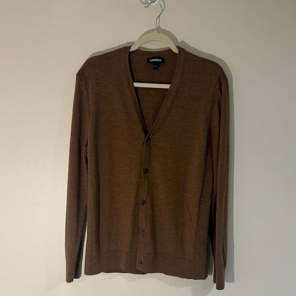 Express Men's Cardigan in Brown (329)